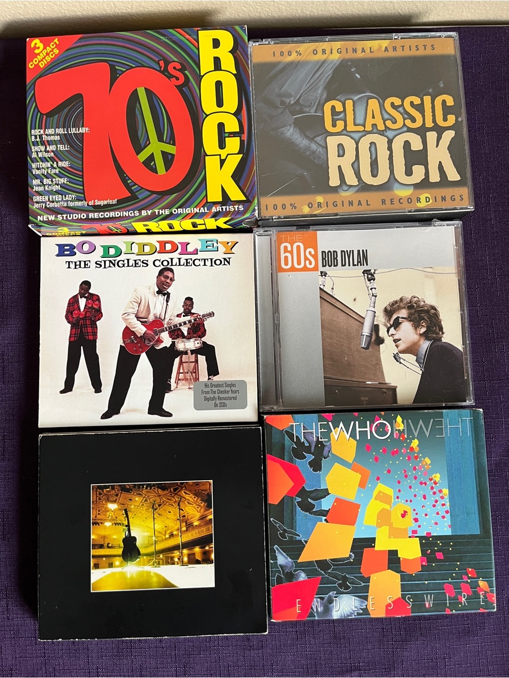 Classic Rock CD Lot - Bo Diddley, Dylan, The Who, Simon & Garfunkel  60s 70s